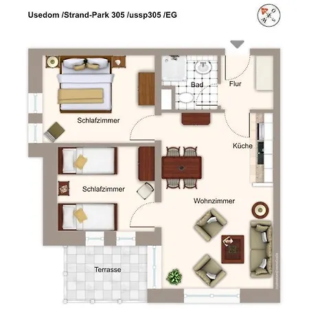 Strand-park Strand-park 305 公寓 *